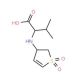 2-(1,1-Dioxo-2,3-dihydro-1H-1lambda*6*-thiophen-3-ylamino)-3-methyl-butyric acid - chemical structure image