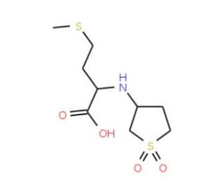 2-(1,1-Dioxo-tetrahydro-1lambda*6*-thiophen-3-yl-amino)-4-methylsulfanylbutyric acid - chemical structure image