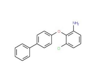 2-([1,1&prime;-Biphenyl]-4-yloxy)-3-chloroaniline - chemical structure image