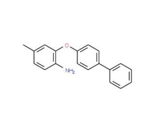 2-([1,1&prime;-Biphenyl]-4-yloxy)-4-methylaniline - chemical structure image
