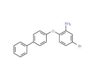 2-([1,1&prime;-Biphenyl]-4-yloxy)-5-bromoaniline - chemical structure image