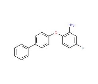 2-([1,1&prime;-Biphenyl]-4-yloxy)-5-fluoroaniline - chemical structure image