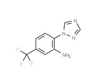 2-[1,2,4]Triazol-1-yl-5-trifluoromethyl-phenylamine (CAS 438019-67-1) - chemical structure image