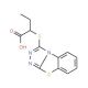 2-([1,2,4]Triazolo[3,4-b][1,3]benzothiazol-3-ylthio)butanoic acid - chemical structure image