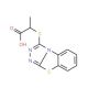 2-([1,2,4]Triazolo[3,4-b][1,3]benzothiazol-3-ylthio)propanoic acid - chemical structure image