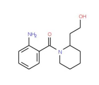 2-[1-(2-aminobenzoyl)piperidin-2-yl]ethanol - chemical structure image