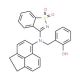 2-{[1,2-Dihydroacenaphthylen-5-yl(1,1-dioxido-1,2-benzisothiazol-3-yl)amino]methyl}phenol - chemical structure image