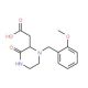 2-[1-(2-Methoxybenzyl)-3-oxo-2-piperazinyl]-acetic acid - chemical structure image