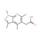 2-{1,3,4,6-tetramethyl-1H-pyrazolo[3,4-b]pyridin-5-yl}acetic acid (CAS 926249-18-5) - chemical structure image