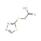 2-(1,3,4-thiadiazol-2-ylsulfanyl)acetic acid - chemical structure image