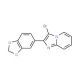 2-(1,3-Benzodioxol-5-yl)-3-bromoimidazo[1,2-a]pyridine (CAS 904813-89-4) - chemical structure image