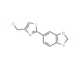 2-(1,3-Benzodioxol-5-yl)-4-(chloromethyl)-1,3-thiazole - chemical structure image
