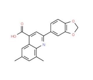 2-(1,3-Benzodioxol-5-yl)-6,8-dimethylquinoline-4-carboxylic acid - chemical structure image