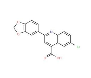2-(1,3-Benzodioxol-5-yl)-6-chloroquinoline-4-carboxylic acid - chemical structure image