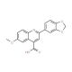 2-(1,3-benzodioxol-5-yl)-6-methoxyquinoline-4-carboxylic acid - chemical structure image