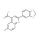 2-(1,3-benzodioxol-5-yl)-6-methylquinoline-4-carbonyl chloride - chemical structure image
