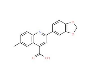2-(1,3-Benzodioxol-5-yl)-6-methylquinoline-4-carboxylic acid - chemical structure image