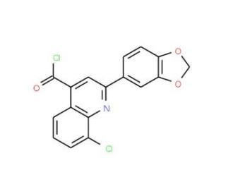 2-(1,3-benzodioxol-5-yl)-8-chloroquinoline-4-carbonyl chloride - chemical structure image