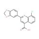 2-(1,3-Benzodioxol-5-yl)-8-chloroquinoline-4-carboxylic acid - chemical structure image