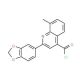 2-(1,3-benzodioxol-5-yl)-8-methylquinoline-4-carbonyl chloride - chemical structure image