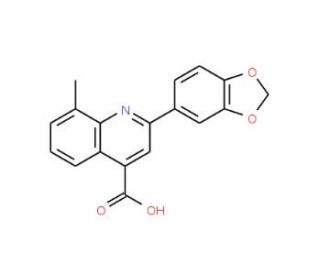2-(1,3-Benzodioxol-5-yl)-8-methylquinoline-4-carboxylic acid - chemical structure image