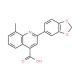 2-(1,3-Benzodioxol-5-yl)-8-methylquinoline-4-carboxylic acid - chemical structure image