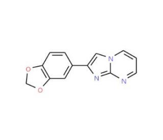 2-(1,3-Benzodioxol-5-yl)imidazo[1,2-a]pyrimidine (CAS 866138-02-5) - chemical structure image