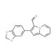 2-(1,3-Benzodioxol-5-yl)indolizine-3-carboxaldehyde (CAS 893612-89-0) - chemical structure image