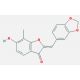 2-(1,3-benzodioxol-5-ylmethylene)-6-hydroxy-7-methyl-1-benzofuran-3(2H)-one - chemical structure image