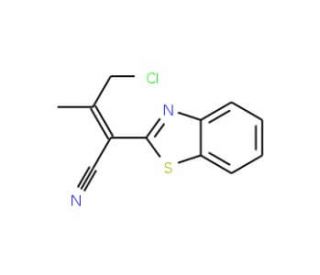2-(1,3-benzothiazol-2-yl)-4-chloro-3-methylbut-2-enenitrile - chemical structure image