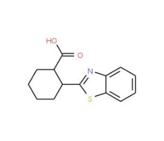 2-(1,3-benzothiazol-2-yl)cyclohexanecarboxylic acid - chemical structure image