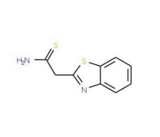 2-(1,3-benzothiazol-2-yl)ethanethioamide (CAS 190365-96-9) - chemical structure image