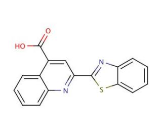 2-(1,3-benzothiazol-2-yl)quinoline-4-carboxylic acid - chemical structure image
