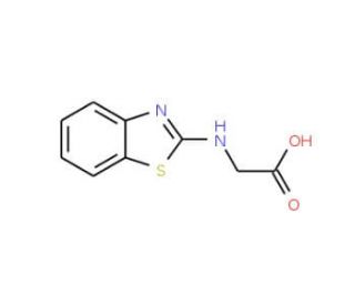 2-(1,3-benzothiazol-2-ylamino)acetic acid (CAS 91192-36-8) - chemical structure image
