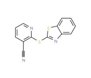 2-(1,3-Benzothiazol-2-ylthio)nicotinonitrile - chemical structure image