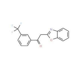 2-(1,3-Benzoxazol-2-yl)-1-[3-(trifluoromethyl)-phenyl]ethanone (CAS 849021-37-0) - chemical structure image
