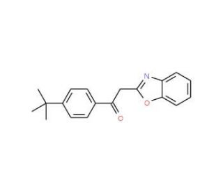 2-(1,3-Benzoxazol-2-yl)-1-(4-tert-butylphenyl)-ethanone (CAS 849021-33-6) - chemical structure image