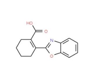 2-(1,3-Benzoxazol-2-yl)cyclohex-1-ene-1-carboxylic acid - chemical structure image