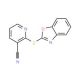 2-(1,3-Benzoxazol-2-ylthio)nicotinonitrile - chemical structure image
