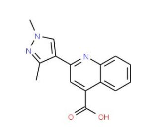 2-(1,3-Dimethyl-1H-pyrazol-4-yl)-quinoline-4-carboxylic acid - chemical structure image