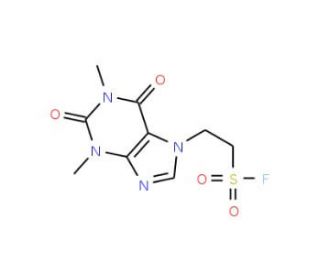 2-(1,3-dimethyl-2,6-dioxo-1,2,3,6-tetrahydro-7H-purin-7-yl)ethanesulfonyl fluoride - chemical structure image