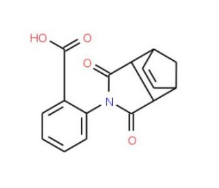 2-(1,3-dioxo-1,3,3a,4,7,7a-hexahydro-2H-4,7-methanoisoindol-2-yl)benzoic acid - chemical structure image
