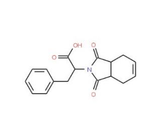 2-(1,3-dioxo-1,3,3a,4,7,7a-hexahydro-2H-isoindol-2-yl)-3-phenylpropanoic acid - chemical structure image
