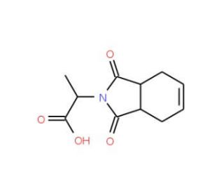 2-(1,3-Dioxo-1,3,3a,4,7,7a-hexahydro-isoindol-2-yl)-propionic acid - chemical structure image