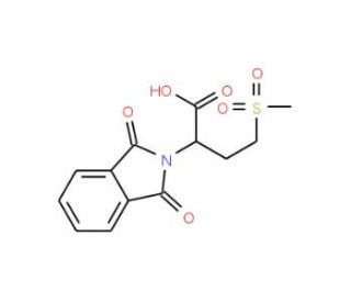 2-(1,3-dioxo-1,3-dihydro-2H-isoindol-2-yl)-4-(methylsulfonyl)butanoic acid - chemical structure image