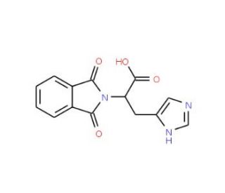 2-(1,3-Dioxo-1,3-dihydro-isoindol-2-yl)-3-(3H-imidazol-4-yl)-propionic acid - chemical structure image