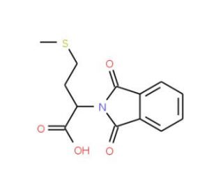 2-(1,3-Dioxo-1,3-dihydro-isoindol-2-yl)-4-methylsulfanyl-butyric acid (CAS 52881-96-6) - chemical structure image