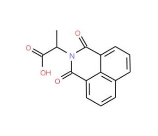 2-(1,3-Dioxo-1H,H-benzo[de]isoquinolin-2-yl)-propionic acid - chemical structure image