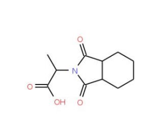 2-(1,3-Dioxo-octahydro-isoindol-2-yl)-propionic acid - chemical structure image