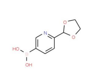2-(1,3-Dioxolan-2-yl)pyridine-5-boronic acid (CAS 1072952-38-5) - chemical structure image